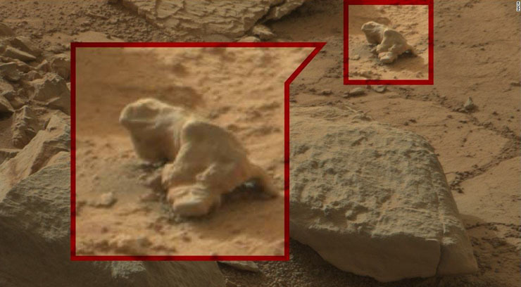 Alien hunters claim to have found evidence of life on Mars in photos taken by Curiosity rover. NASA scientist says there may be life on Mars, but only at the microbial level.
