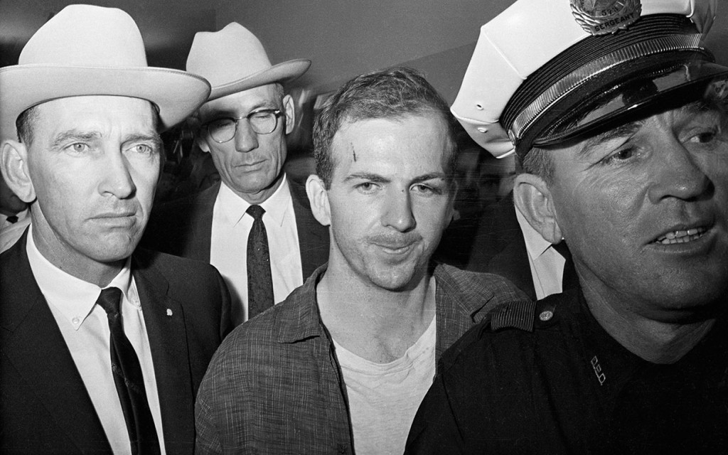 Lee Harvey Oswald below at his arrest.