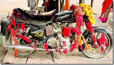 Om Banna Shrine (Bullet 350 Motorcycle Temple), Jodhpur, Rajasthan-Amazing and Unusual Hindu Temples in India