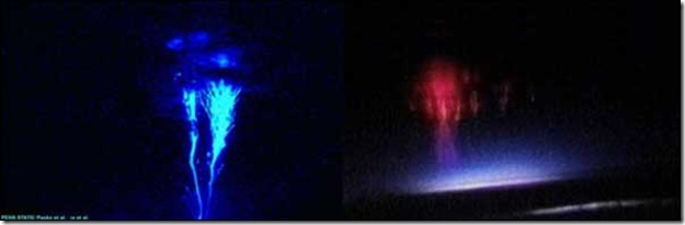Blue-Jets-and-Red-Sprites-Spectacular and Rare Natural Phenomenon