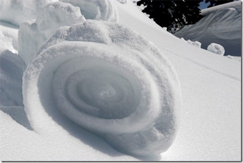Snow-Rollers-Spectacular and Rare Natural Phenomenon
