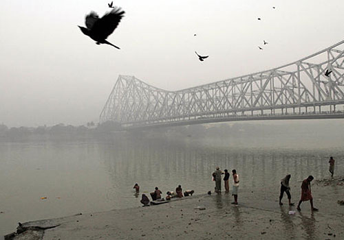 On the Ganges, under the Howrah Bridge