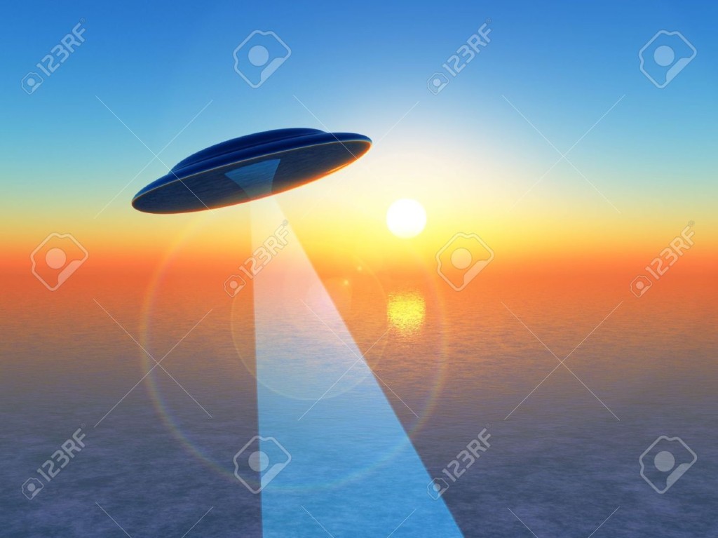 6575300-A-UFO-hovering-over-the-sea--Stock-Photo