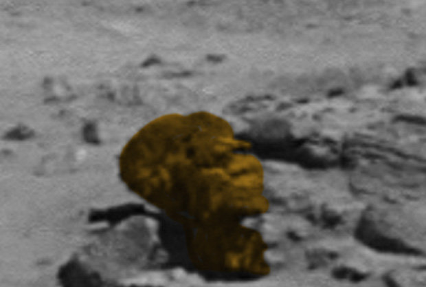 This Mars rock looks like Barack Obama